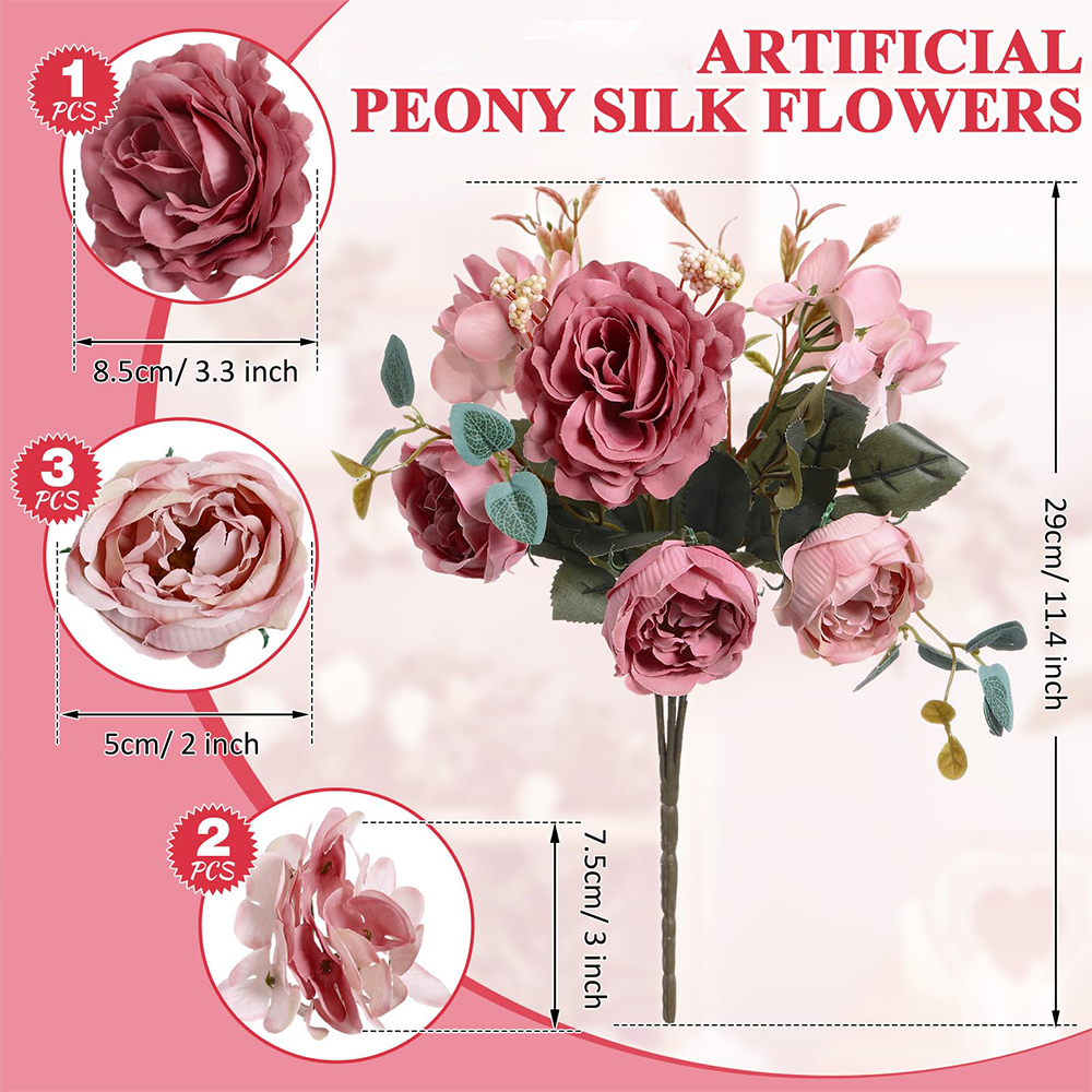 1pcs Vintage Peony Artificial  - Baby Nursery Vintage 리뷰 및 가격