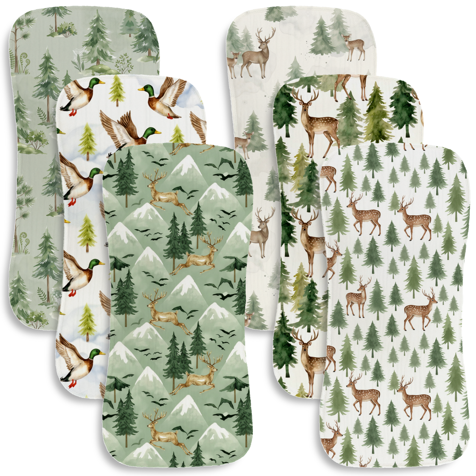 6pc Breathable Muslin Burp Clo - Baby Nursery Animal Theme 리뷰 및 가격