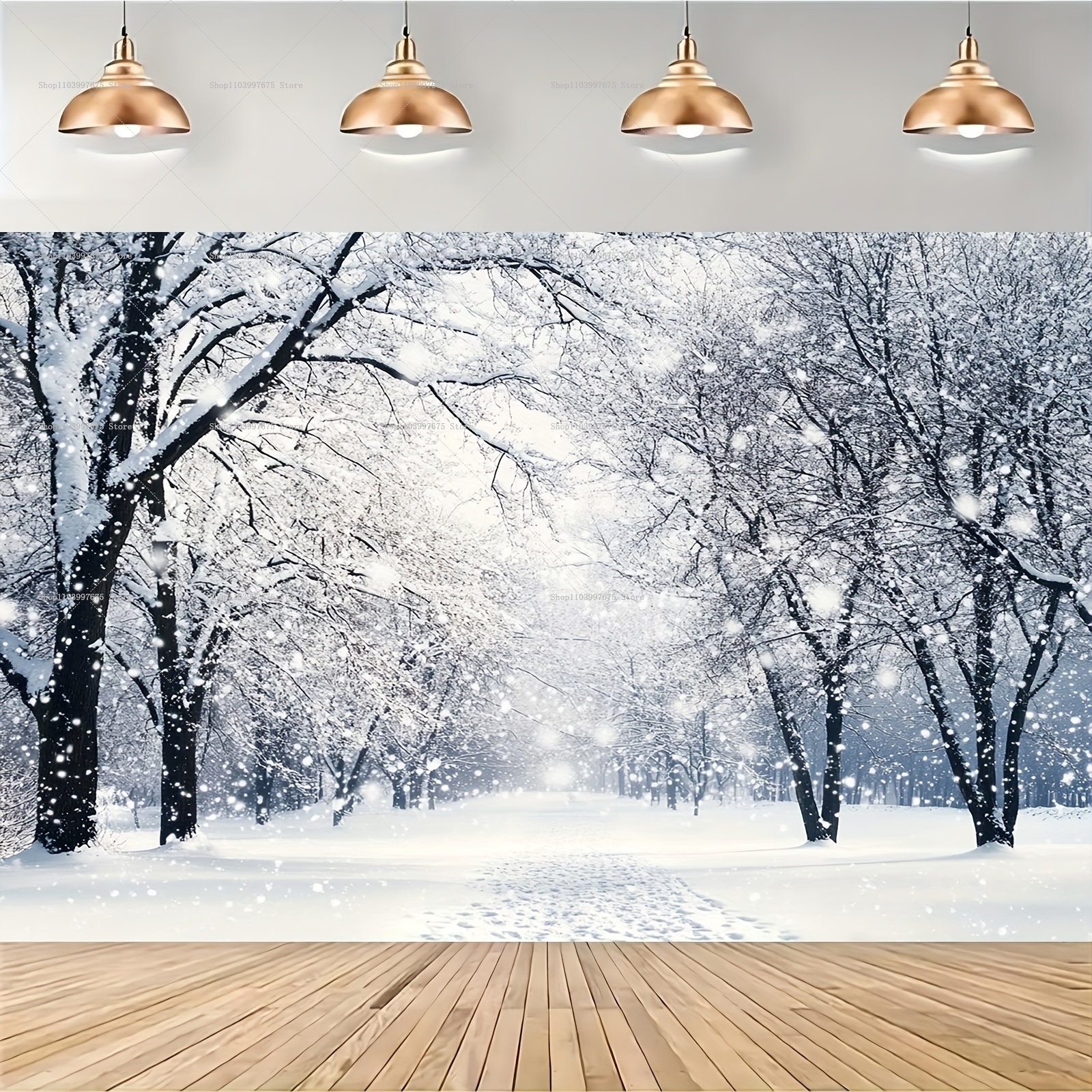 Snowy Forest Christmas Backdro - Baby Food Processor 리뷰 및 가격