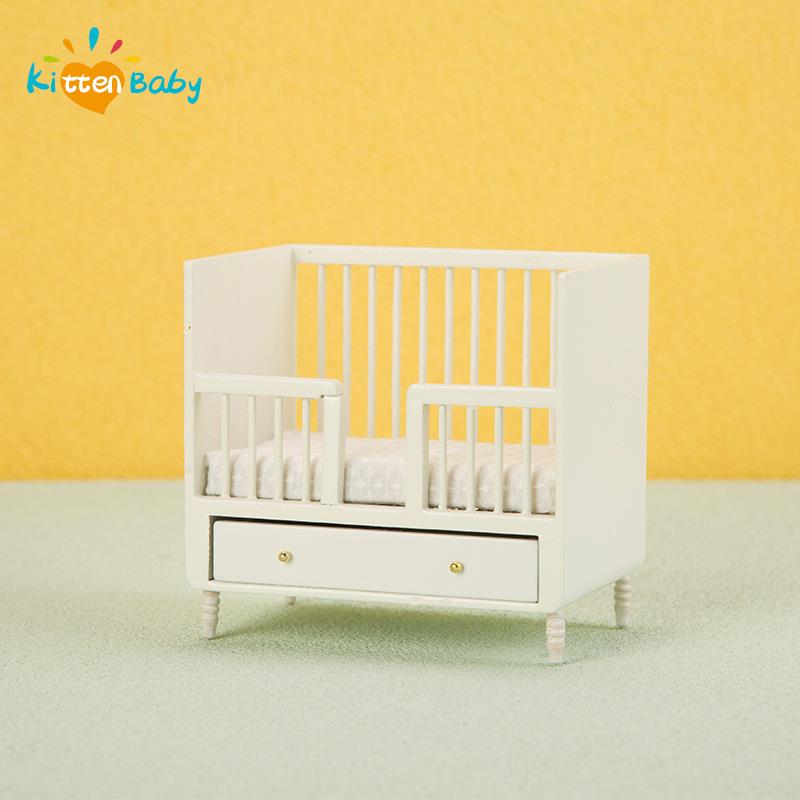 1:12 Miniature White Wood Baby - Baby Nursery Sets 리뷰 및 가격