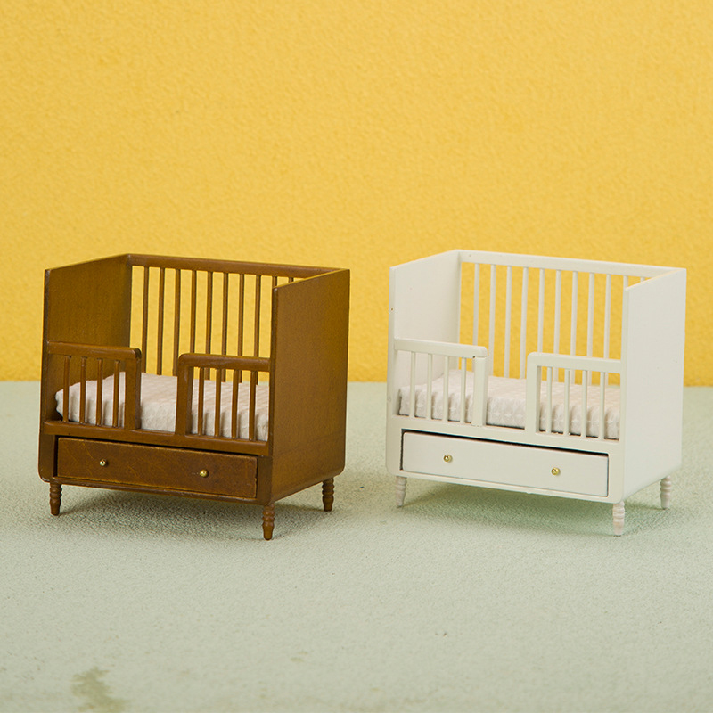 1:12 Miniature White Wood Baby - Baby Nursery Sets 리뷰 및 가격