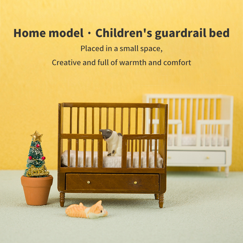 1:12 Miniature White Wood Baby - Baby Nursery Sets 리뷰 및 가격