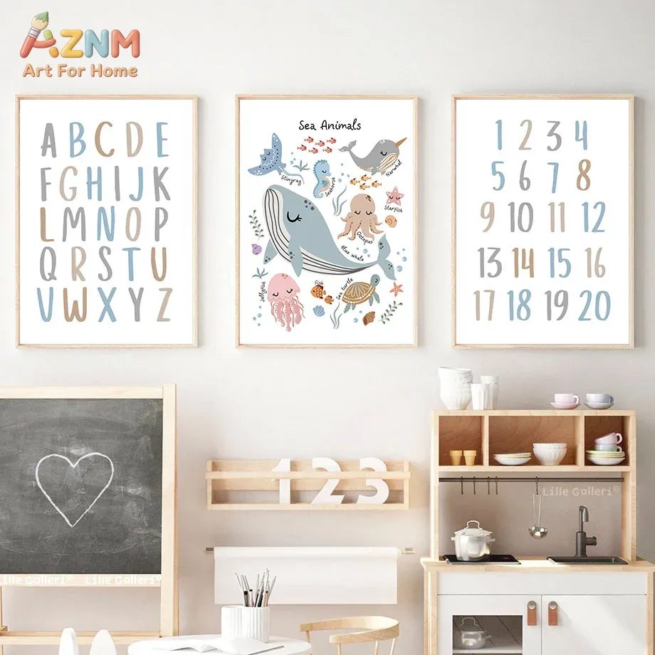 Whale Turtle Seahorse Octopus  - Baby Nursery Ocean 리뷰 및 가격