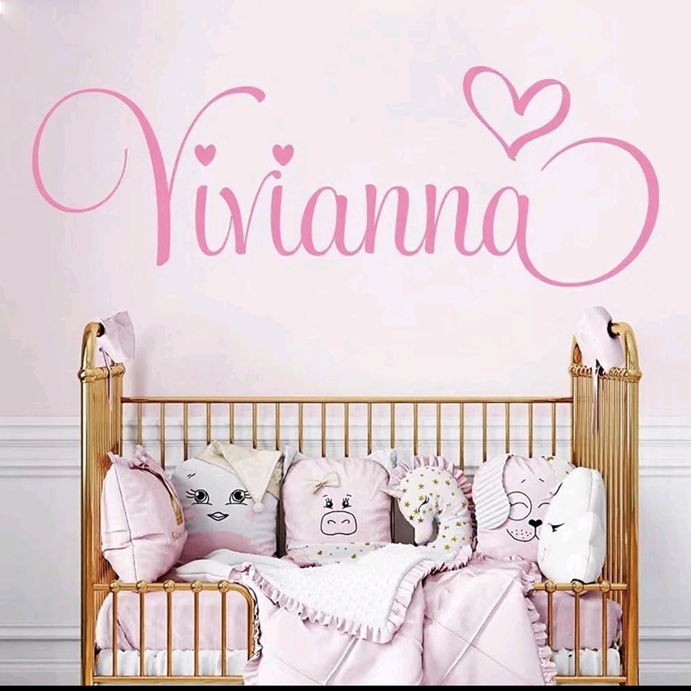 Personalised Name Wall Sticker - Baby Nursery Girl Room 리뷰 및 가격