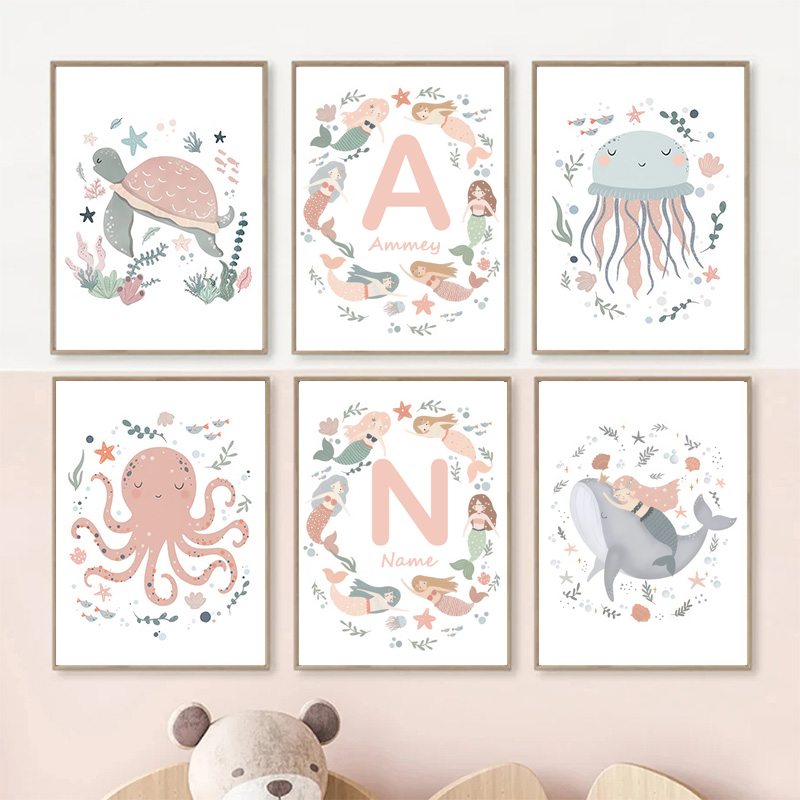 Ocean Whale Sea Turtle Mermaid - Baby Nursery Ocean 리뷰 및 가격