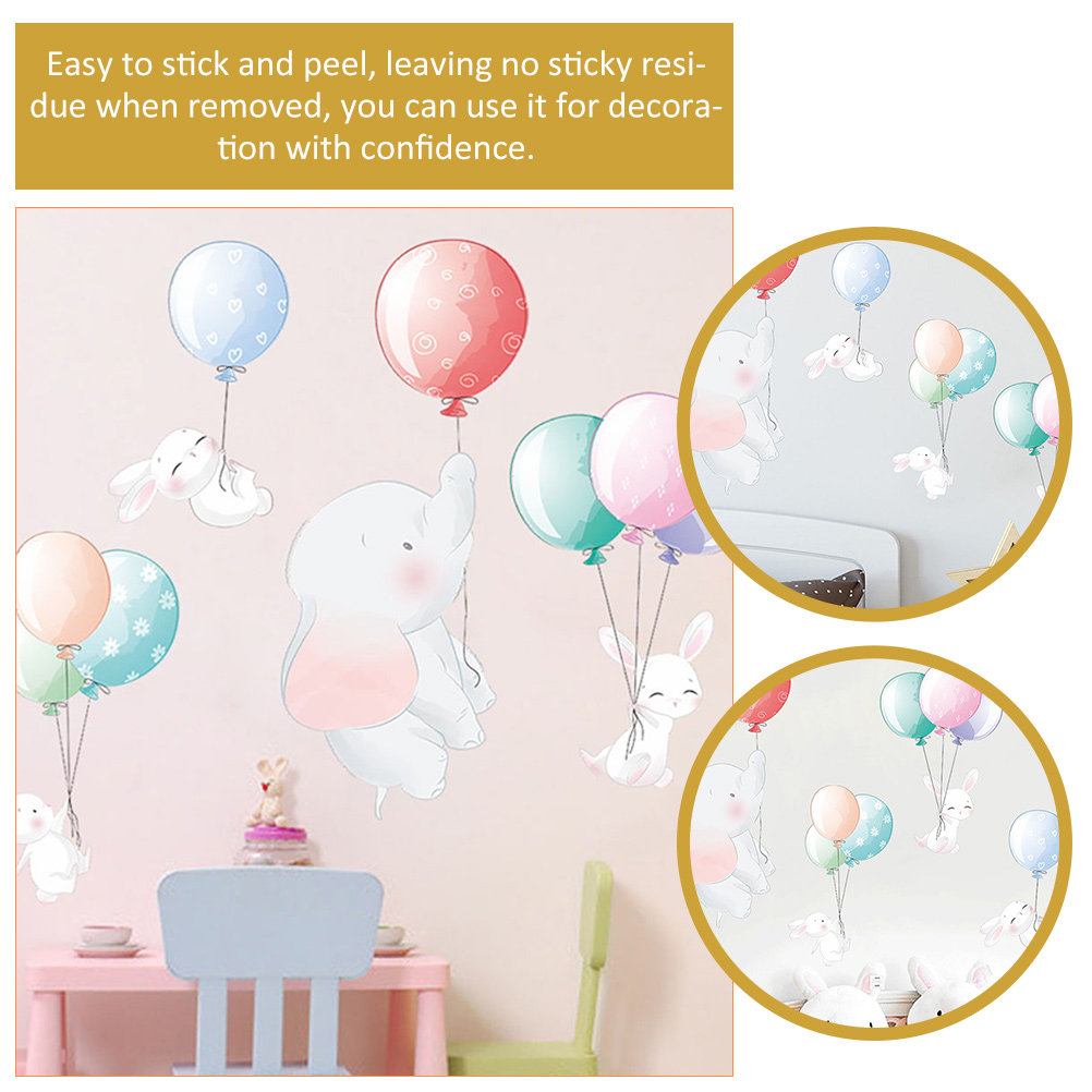 Elephant Wall Decals 30x90cm C - Wall Decal Nursery 리뷰 및 가격