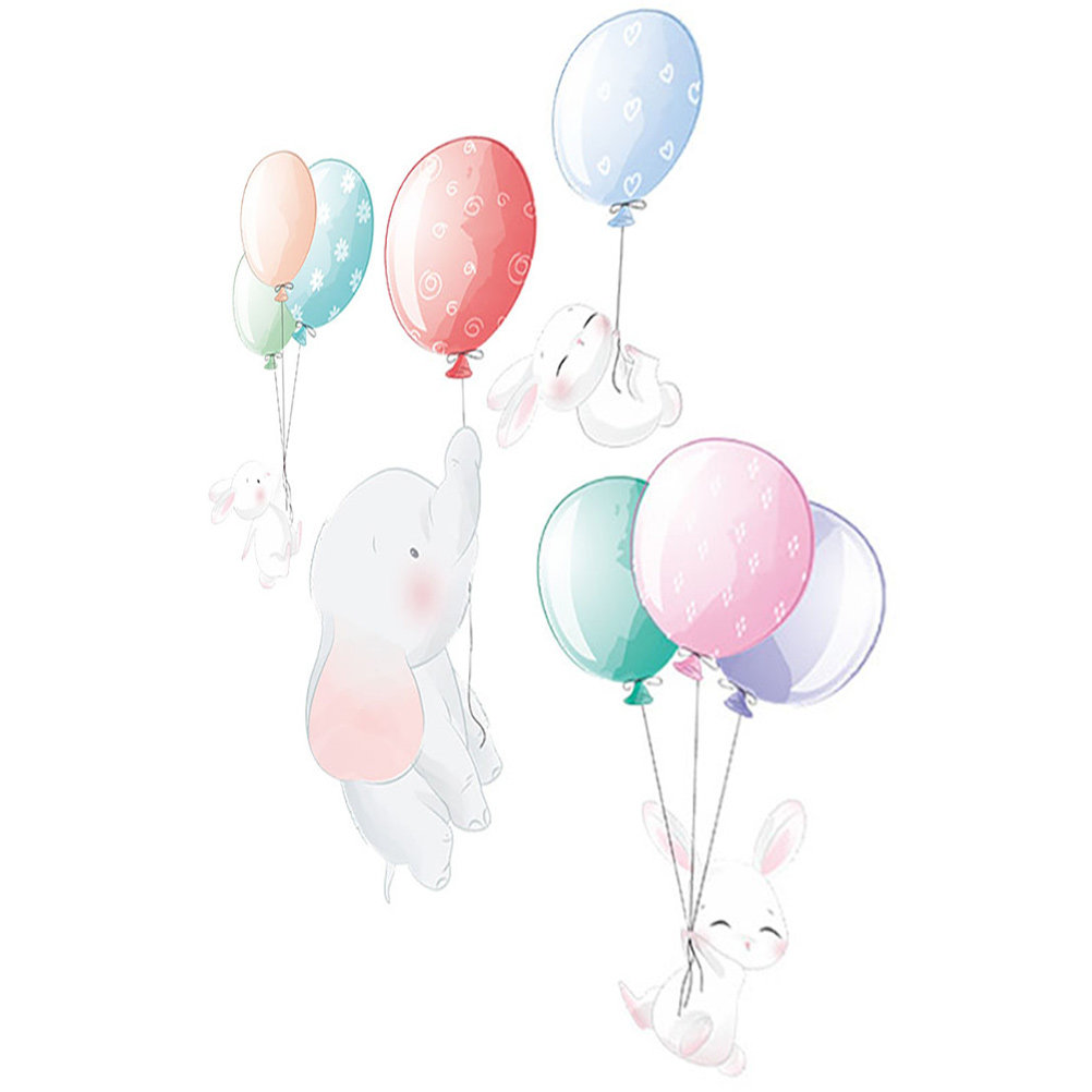 Elephant Wall Decals 30x90cm C - Wall Decal Nursery 리뷰 및 가격
