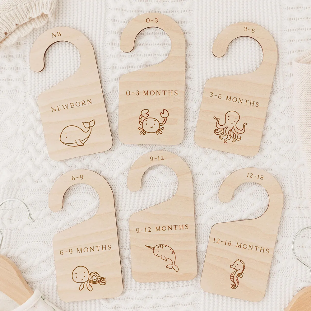 Set of 6 Baby Wardrobe Divider - Baby Nursery Ocean Theme 리뷰 및 가격