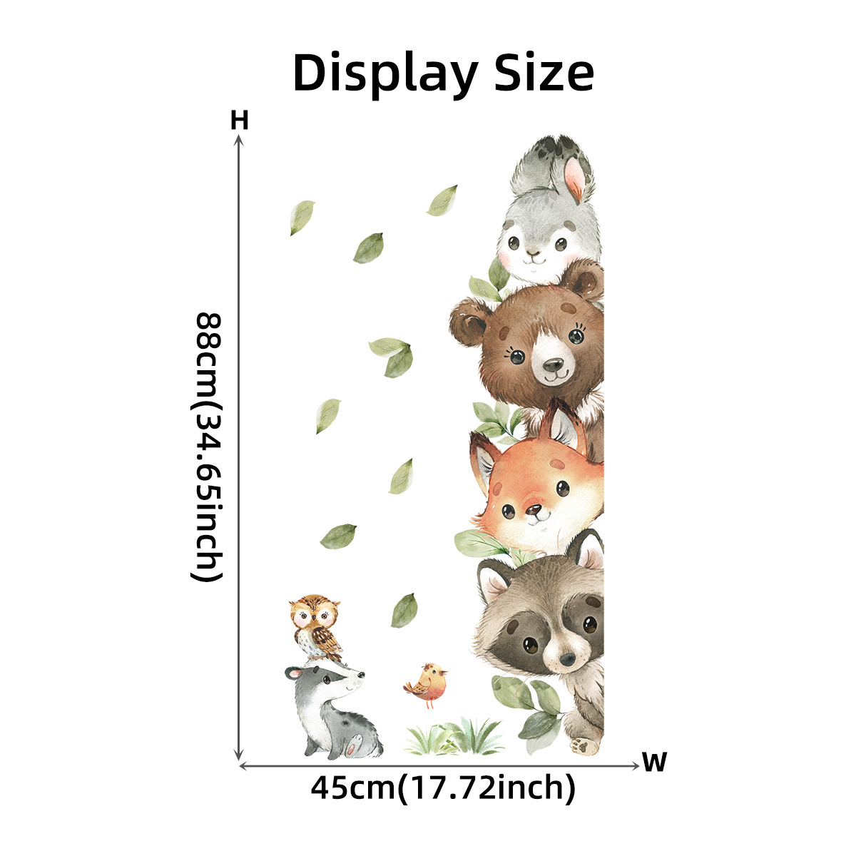 Forest Animals Theme Bear Deer - Baby Nursery Animal Theme 리뷰 및 가격