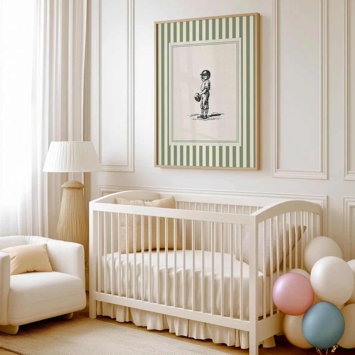 Vintage Football Nursery Print - Baby Nursery Decor Ideas 리뷰 및 가격