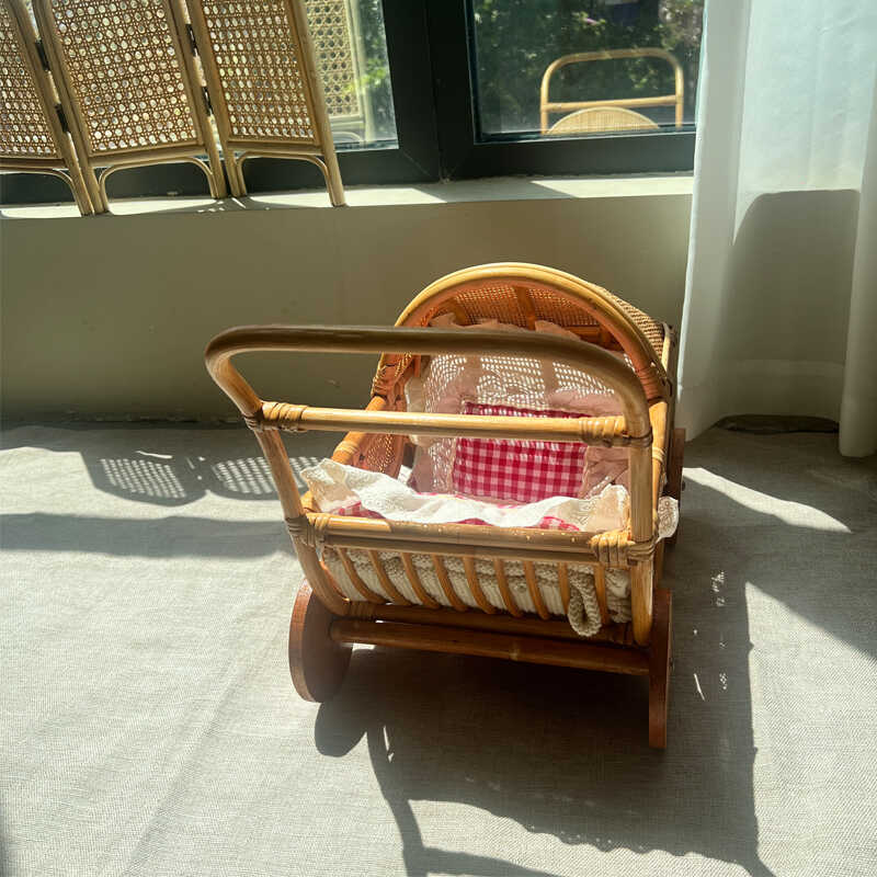 Woven Rattan Baby Stroller Vin - Baby Nursery Vintage 리뷰 및 가격