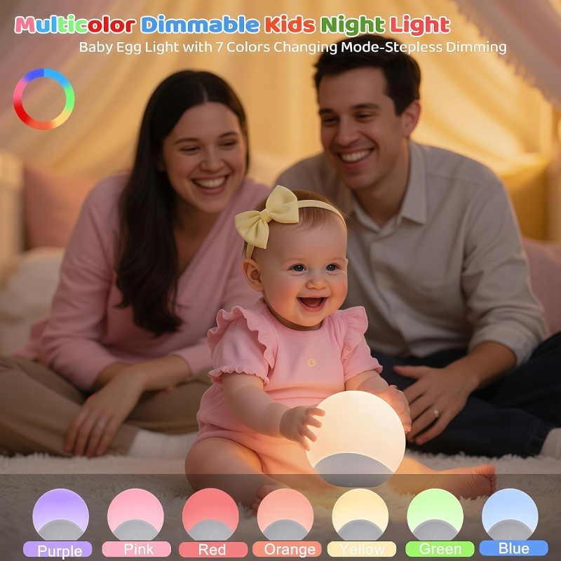 Baby Night Light with Stepless - Baby Nursery Egg Light 리뷰 및 가격