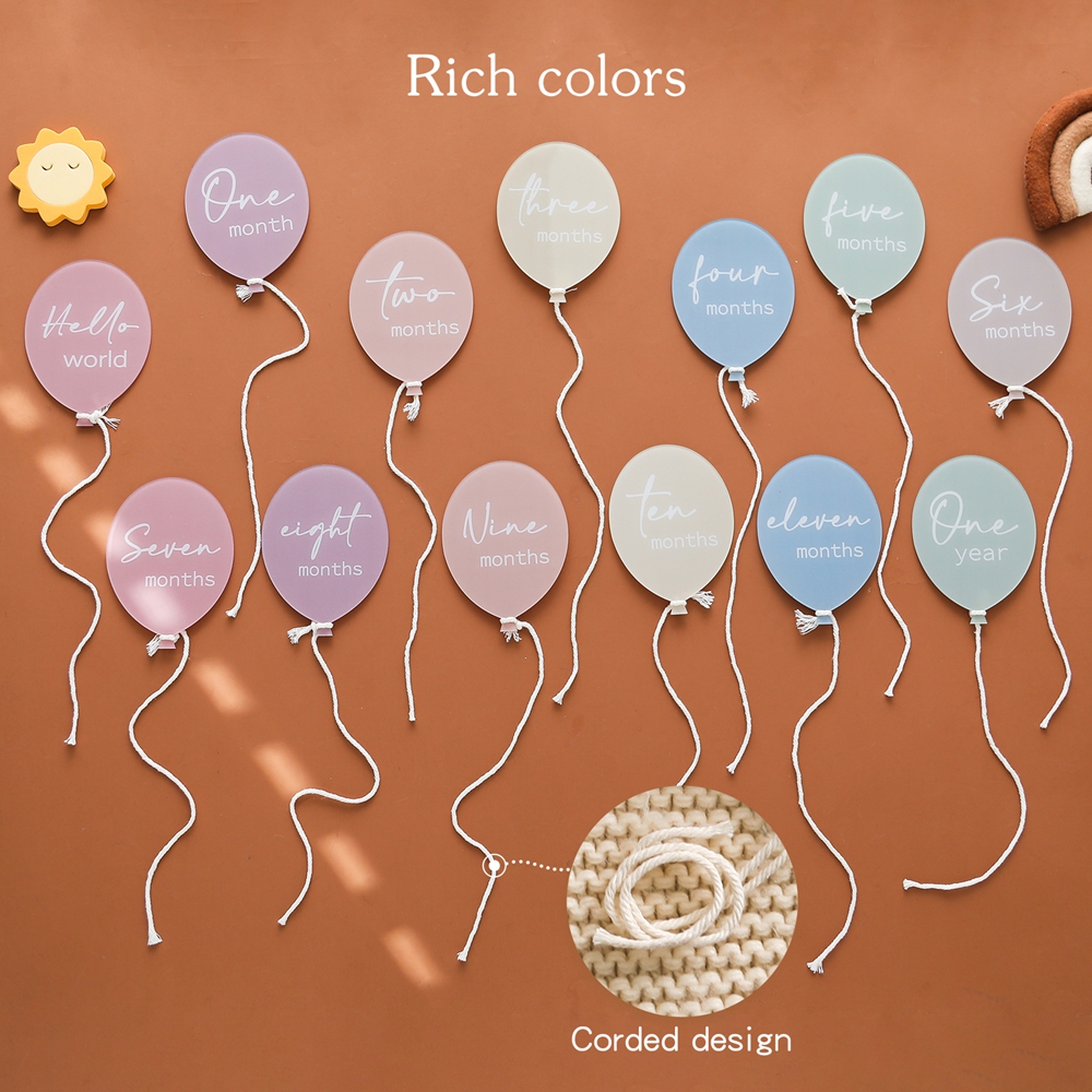13PCS Acrylic Balloon Baby Mil - Baby Nursery Age 리뷰 및 가격