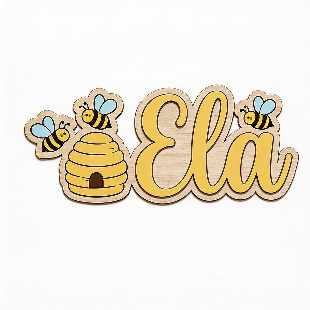 Personalized Cute Bee Hive Nam - Baby Nursery Girl Room 리뷰 및 가격