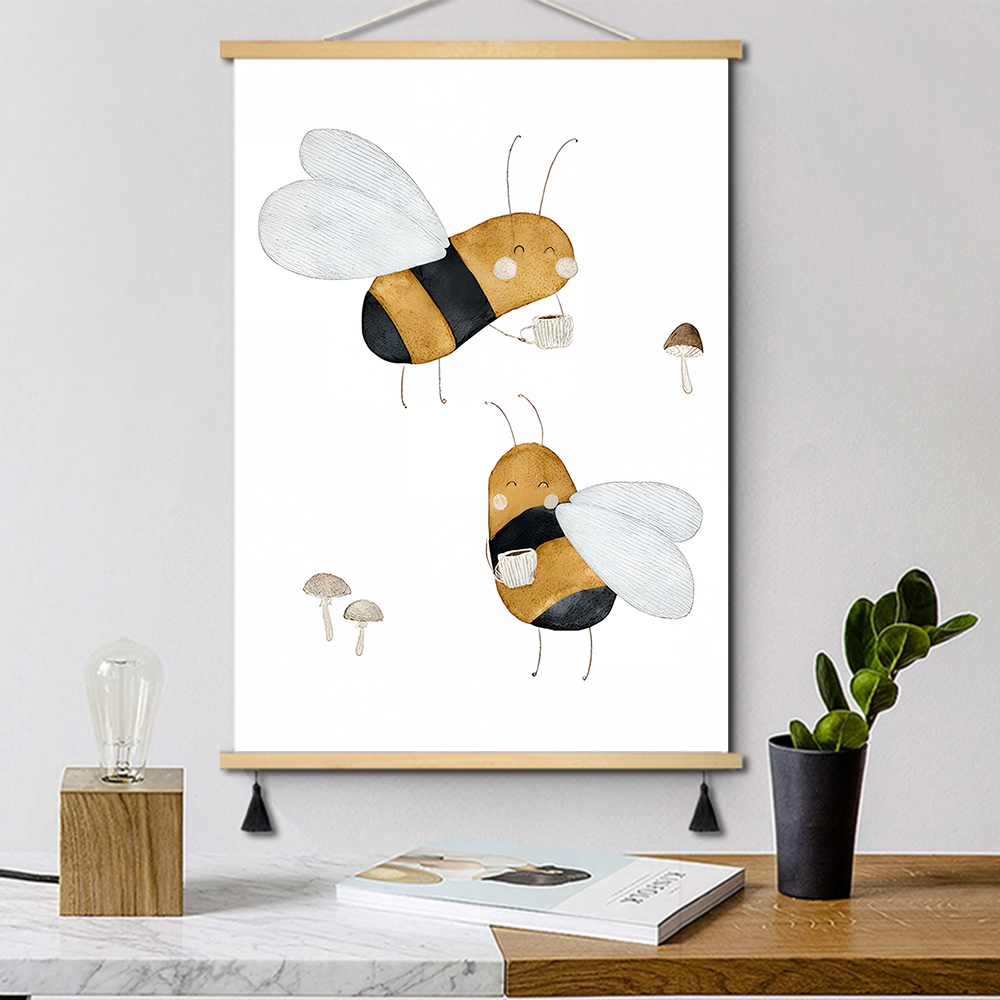 Boho Cartoon Posters Print Bea - Baby Nursery Wall 리뷰 및 가격