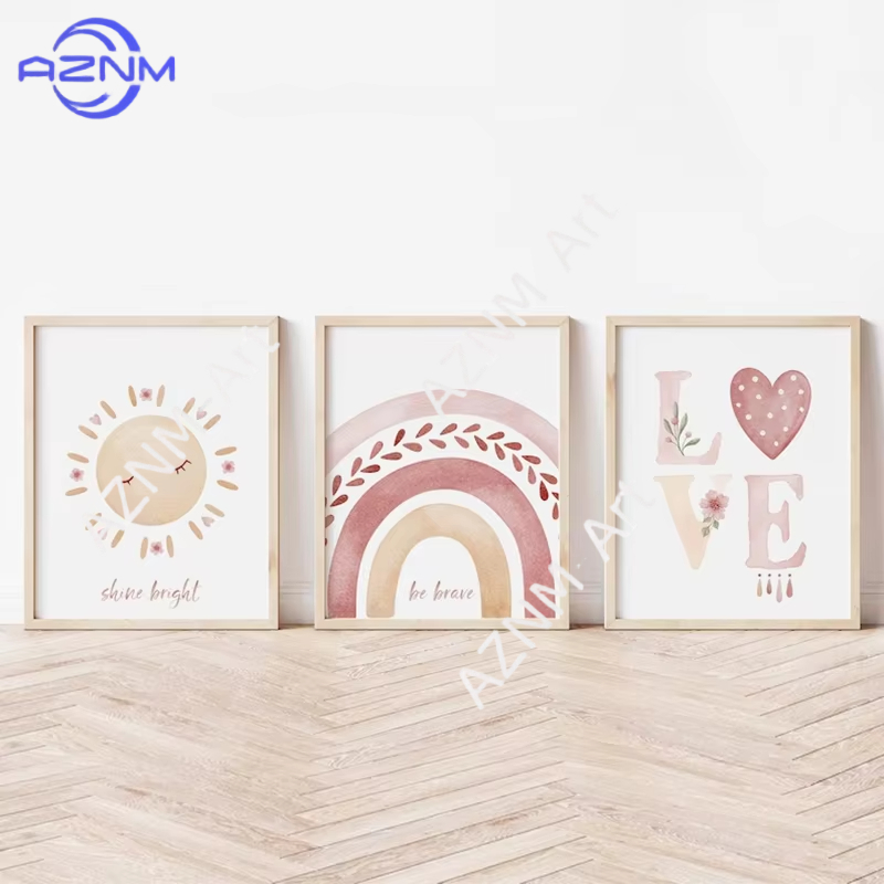 1PC/3PCS Style Rainbow Series  - Baby Nursery Wall Decor 리뷰 및 가격