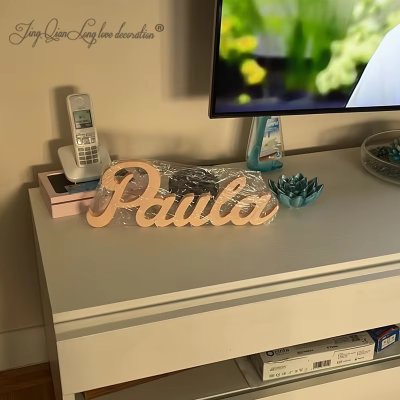 Custom Wooden Name Sign SCRIBB - Baby Nursery Name Wall Art 리뷰 및 가격