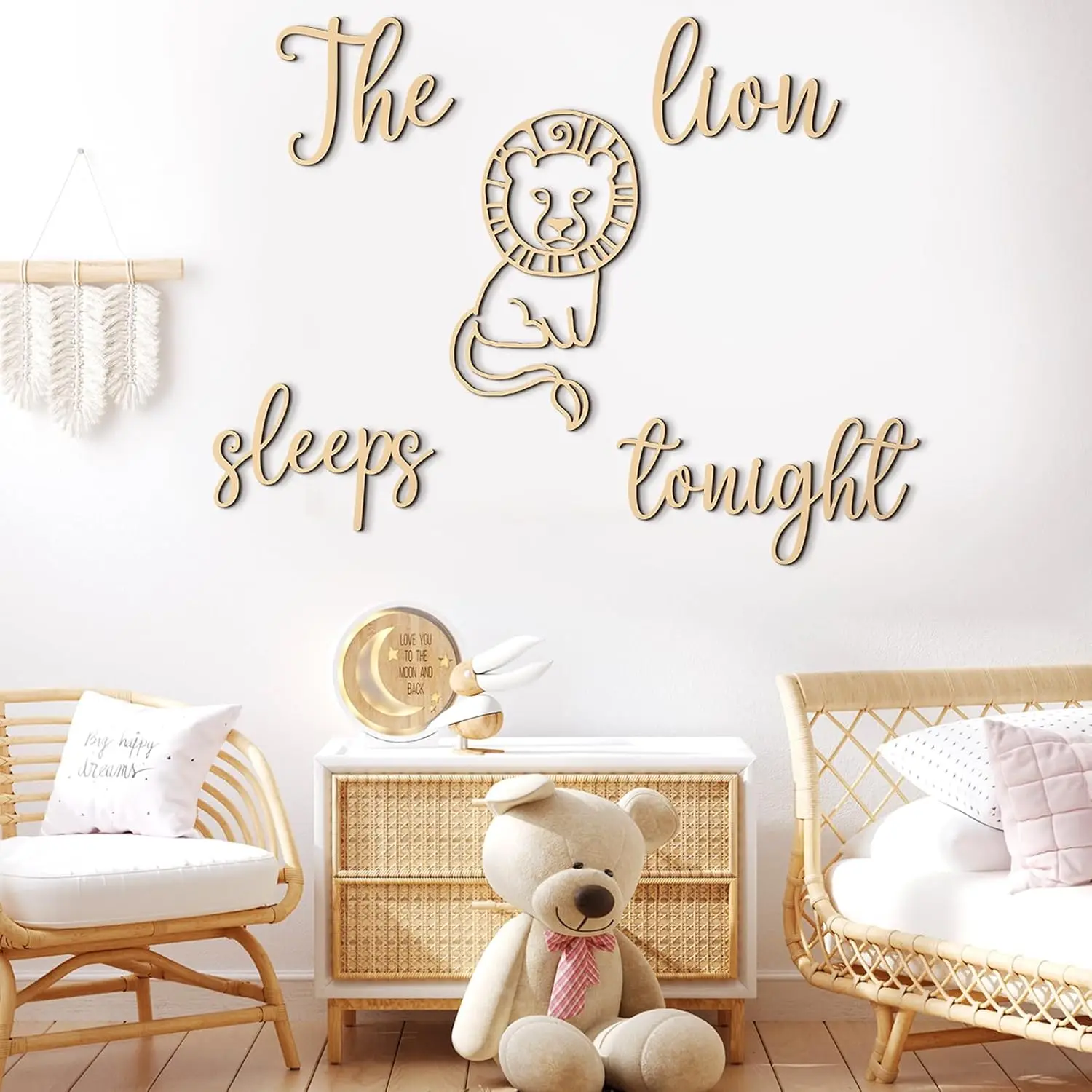 The Lion Sleeps Tonight Wooden - Baby Nursery Animal Theme 리뷰 및 가격