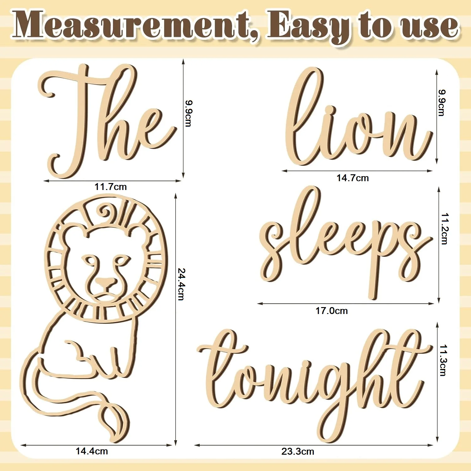 The Lion Sleeps Tonight Wooden - Baby Nursery Animal Theme 리뷰 및 가격