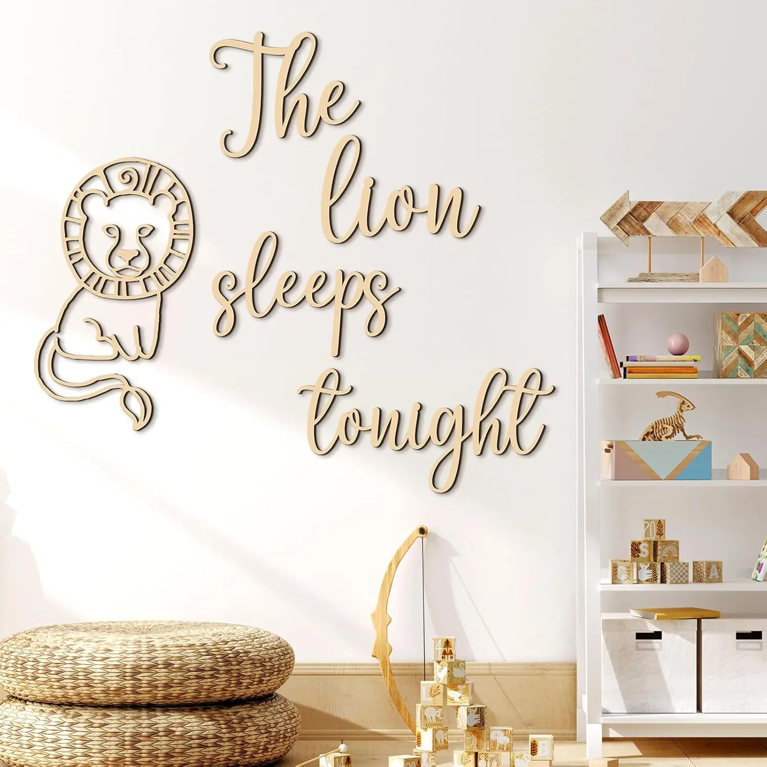 The Lion Sleeps Tonight Wooden - Baby Nursery Animal Theme 리뷰 및 가격