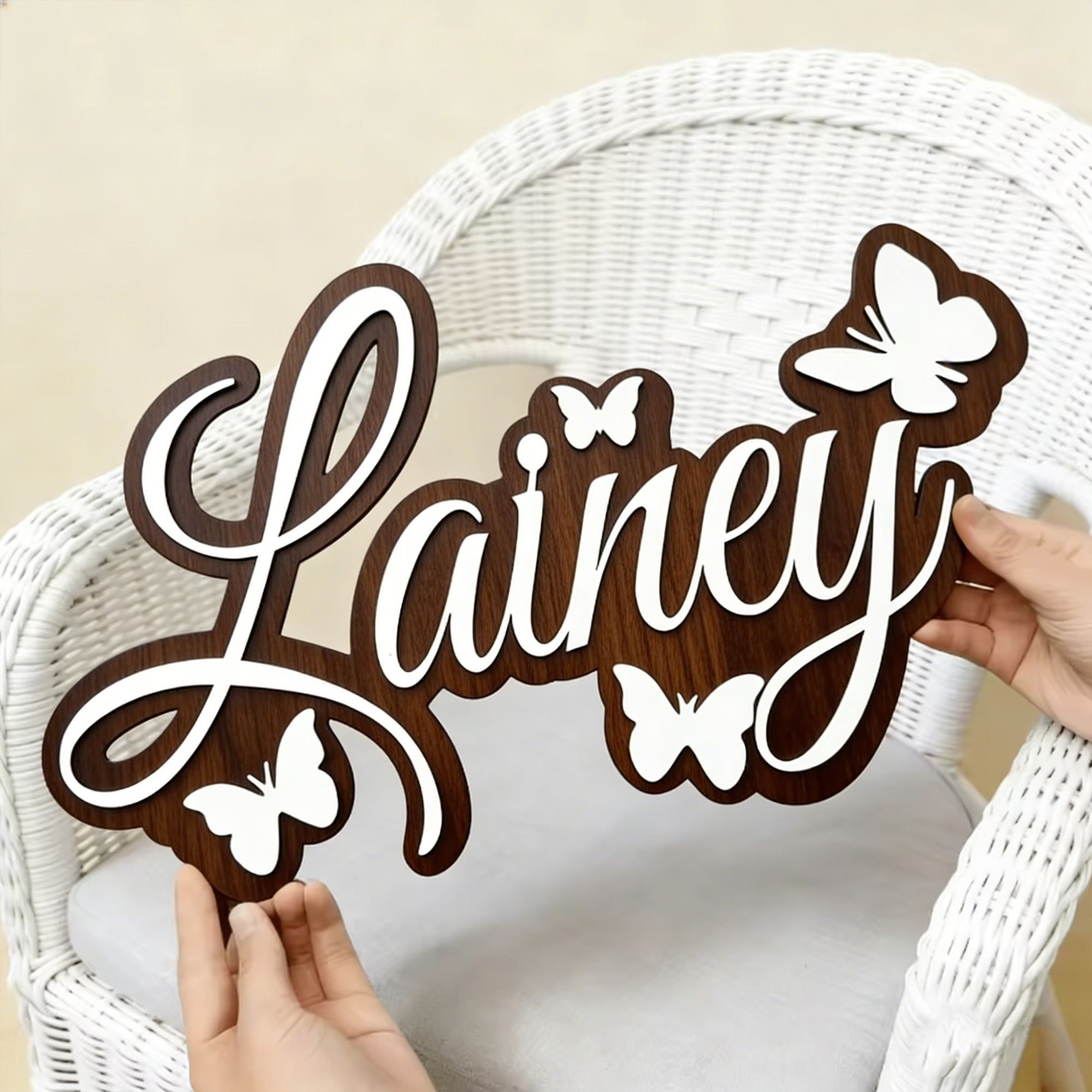1Pc Custom Name Butterfly Styl - Baby Nursery Office 리뷰 및 가격