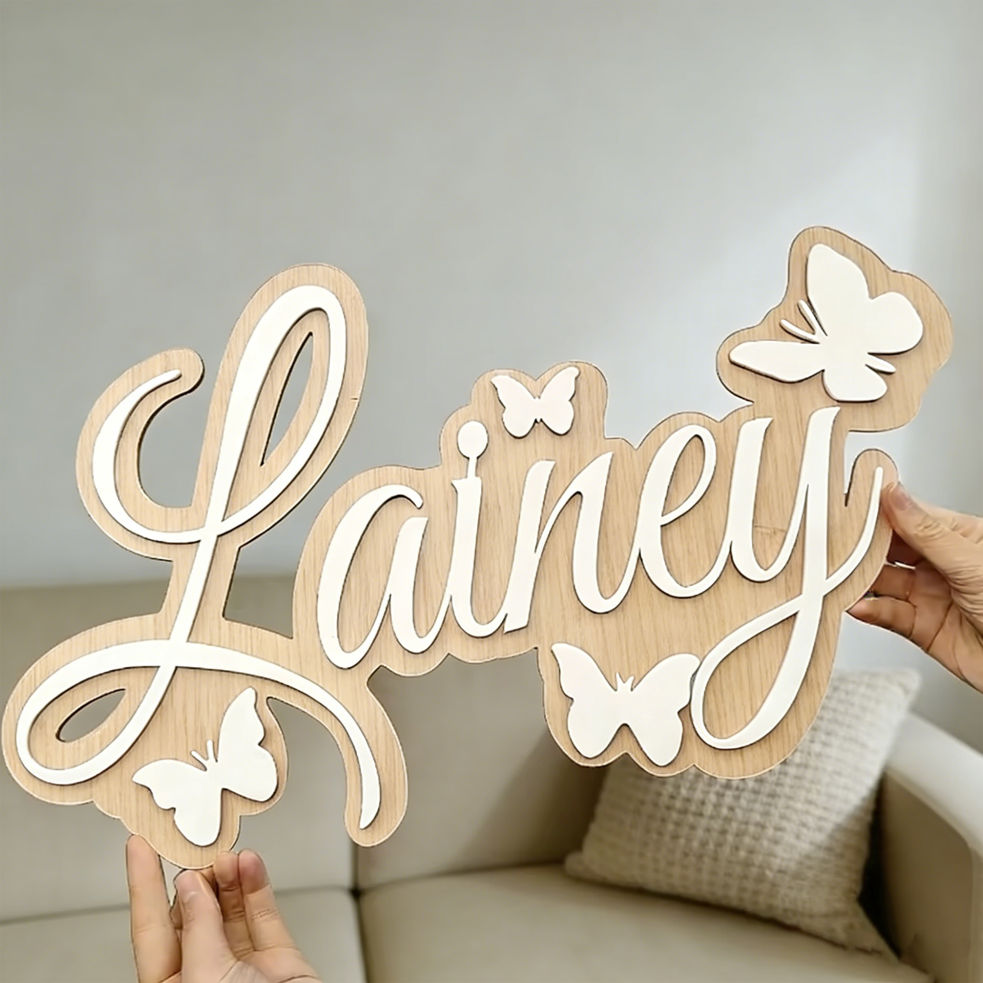 1Pc Custom Name Butterfly Styl - Baby Nursery Office 리뷰 및 가격