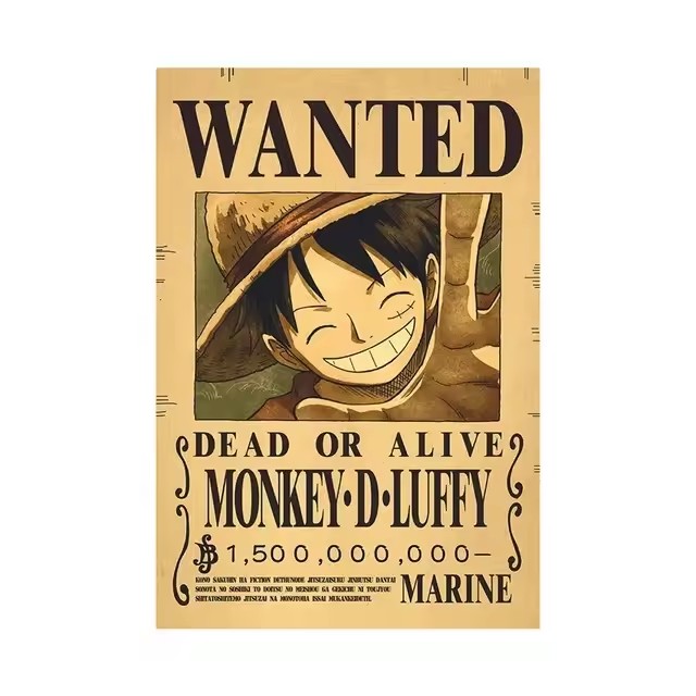 Anime One Piece Bounty Wanted  - Wall Decal Nursery 리뷰 및 가격