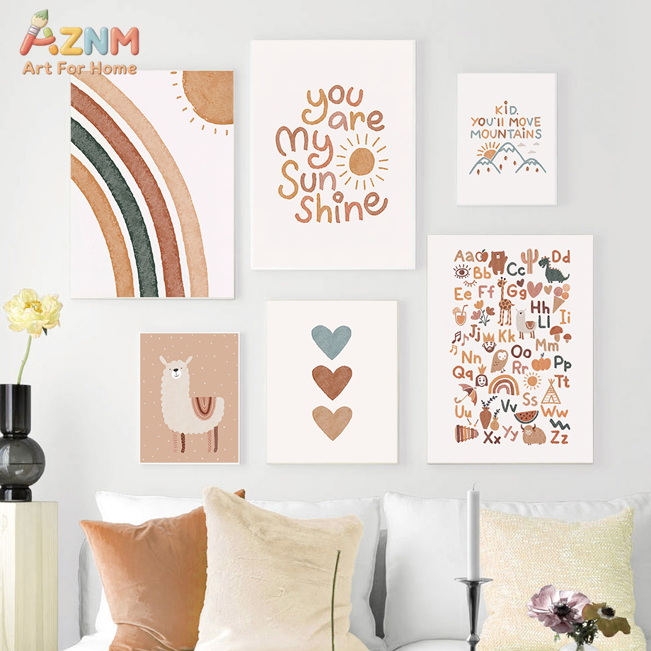 Abstract Sun Rainbow Custom Ba - Baby Nursery Name Wall Art 리뷰 및 가격
