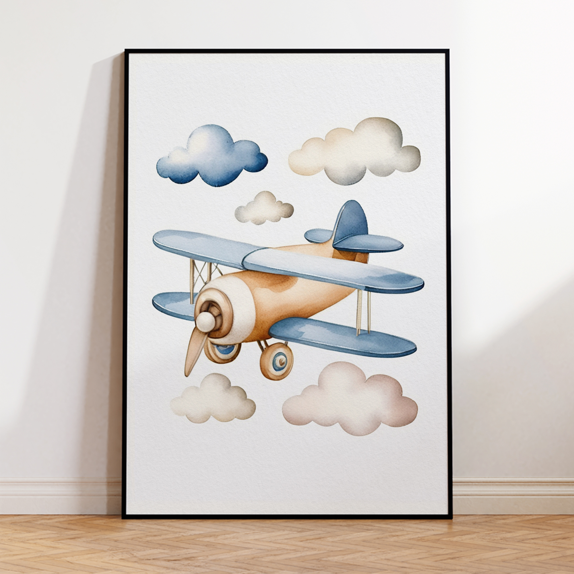 Cartoon Children Airplane Heli - Baby Nursery Wall Decor 리뷰 및 가격