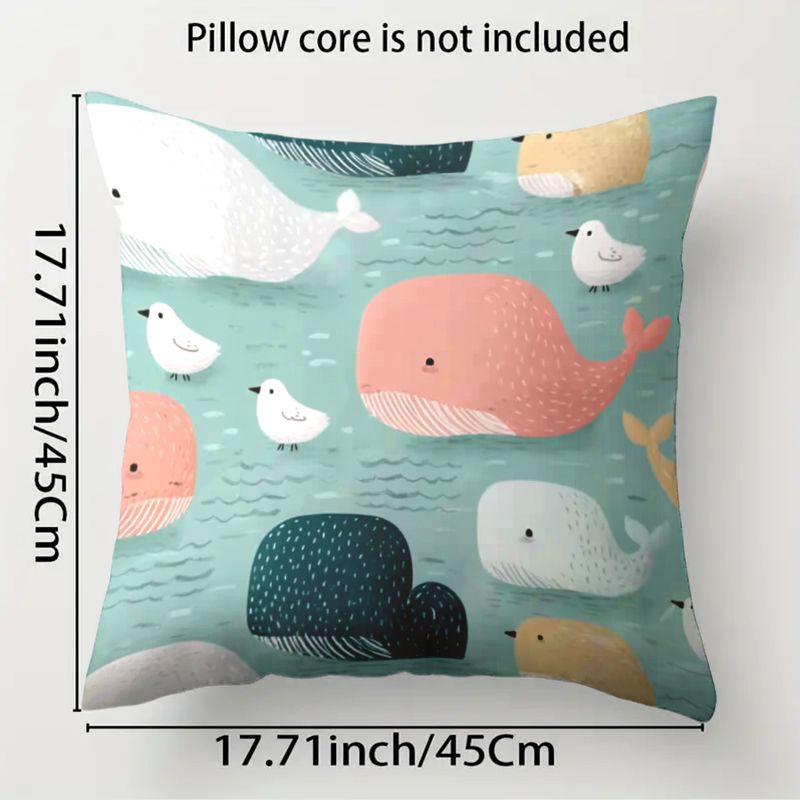 4 Piece Pillowcase Set Cute An - Baby Nursery Ocean 리뷰 및 가격