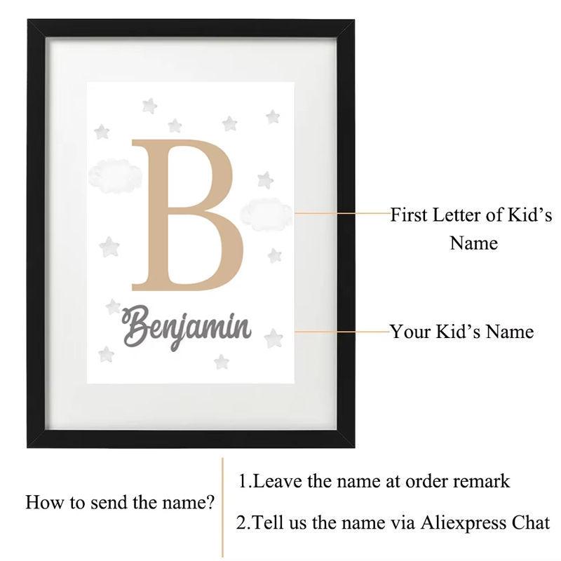 Elephant Giraffe Lion Custom B - Baby Nursery Name Wall Art 리뷰 및 가격