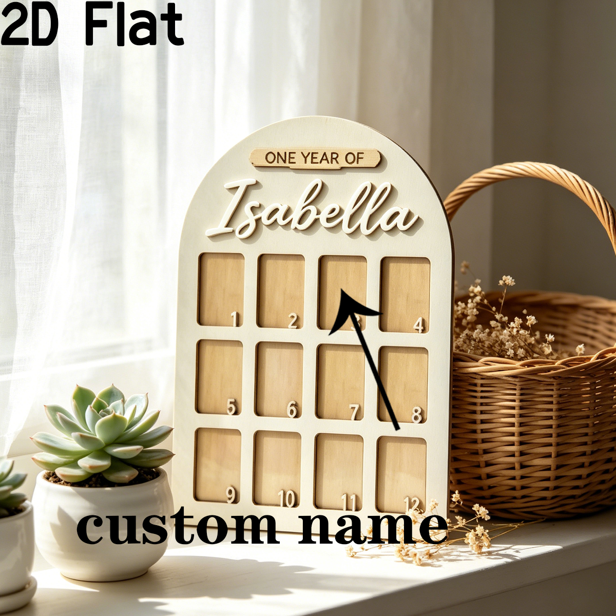 1Pc Custom Photo Record Board  - Baby Nursery Wall Decor 리뷰 및 가격