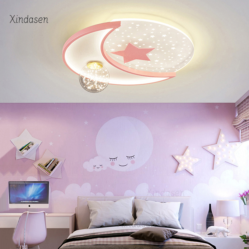 Creative Moon Star Ceiling Lam - Baby Nursery Chandelier 리뷰 및 가격