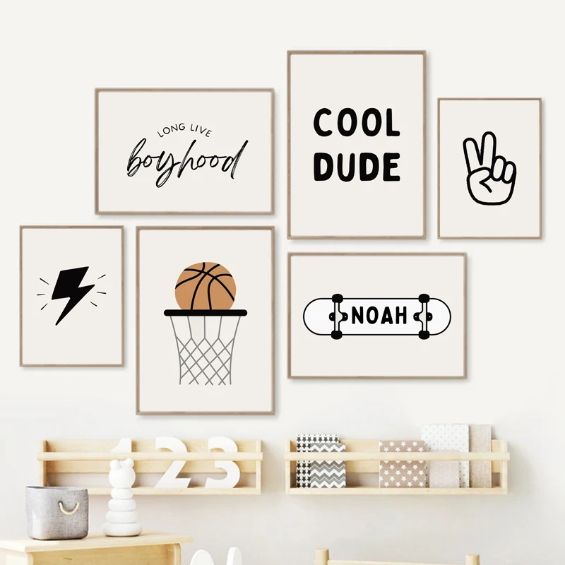Simple Boy Basketball Skateboa - Baby Nursery Art 리뷰 및 가격