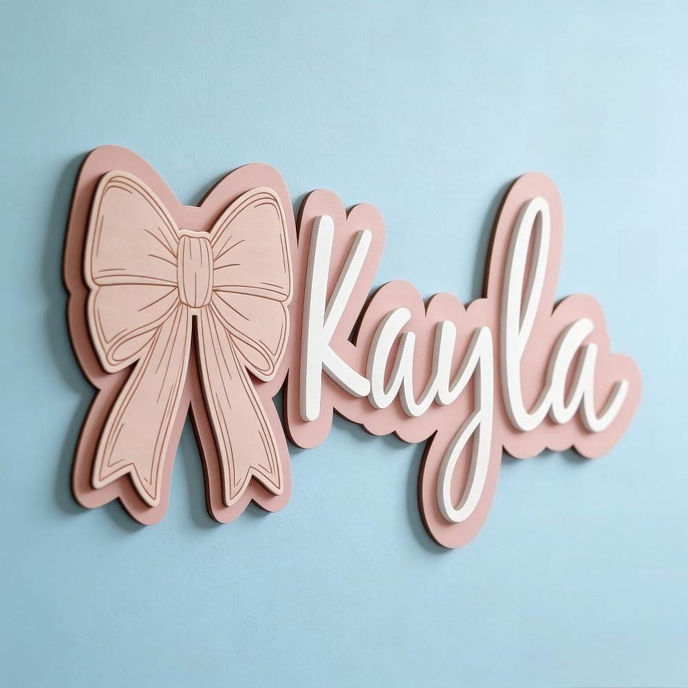 Customizable Bow-Shaped Wooden - Baby Nursery Wall 리뷰 및 가격