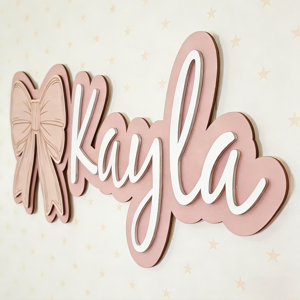 Customizable Bow-Shaped Wooden - Baby Nursery Wall 리뷰 및 가격