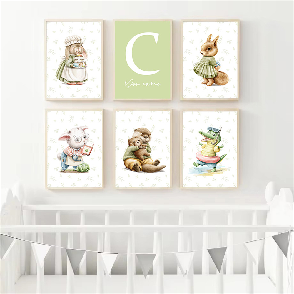 Baby Custom Name Poster Giraff - Baby Nursery Name Wall Art 리뷰 및 가격