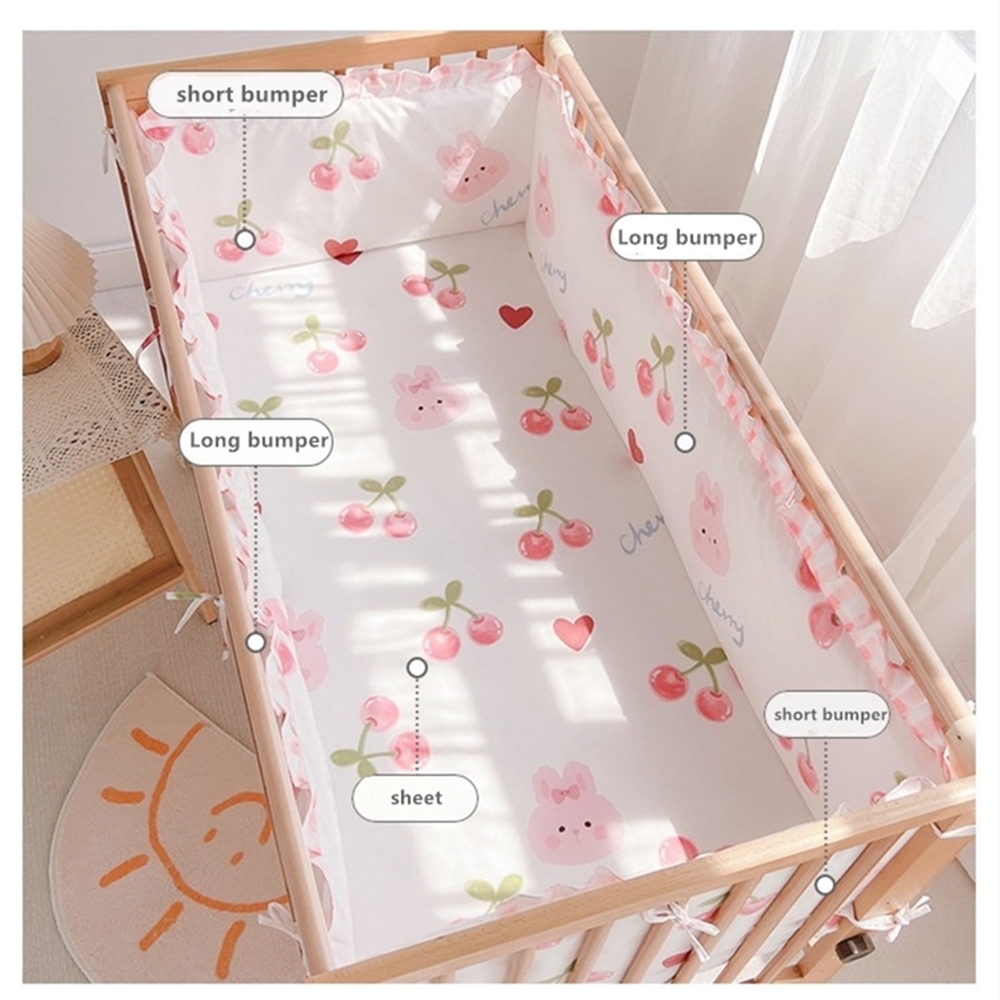 5Pcs Crib Bedding Set Girl Bab - Baby Nursery Girl Room 리뷰 및 가격