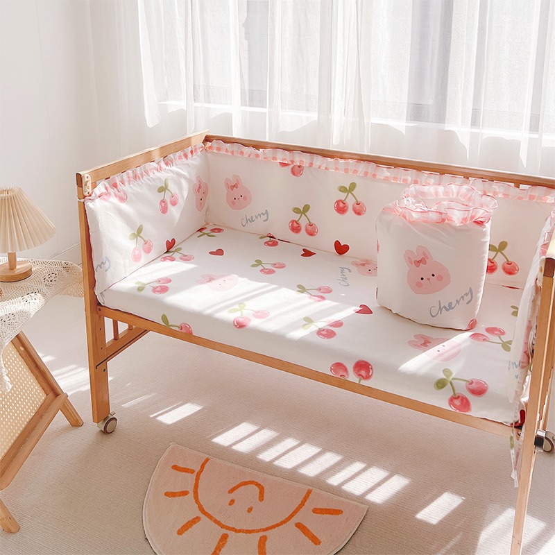 5Pcs Crib Bedding Set Girl Bab - Baby Nursery Girl Room 리뷰 및 가격