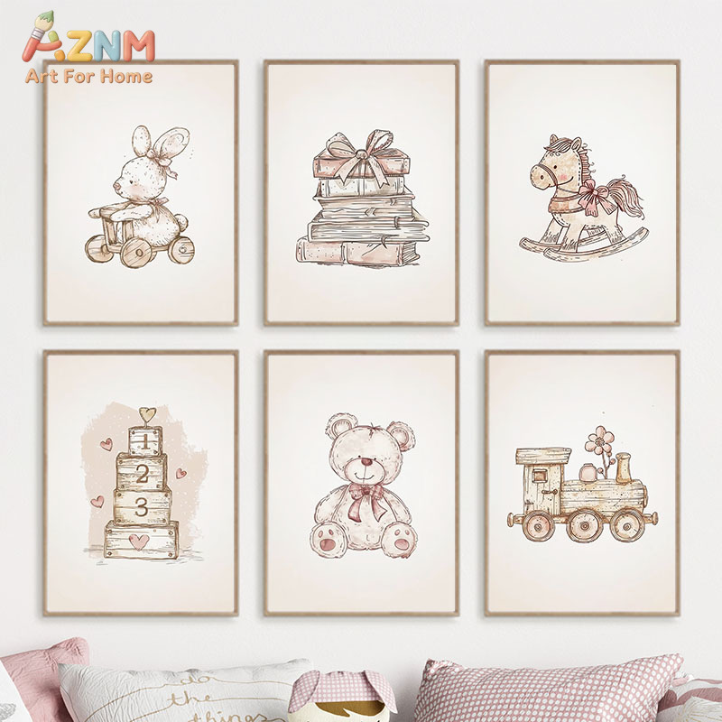AZNM Vintage Baby Toy Canvas W - Baby Nursery Vintage 리뷰 및 가격