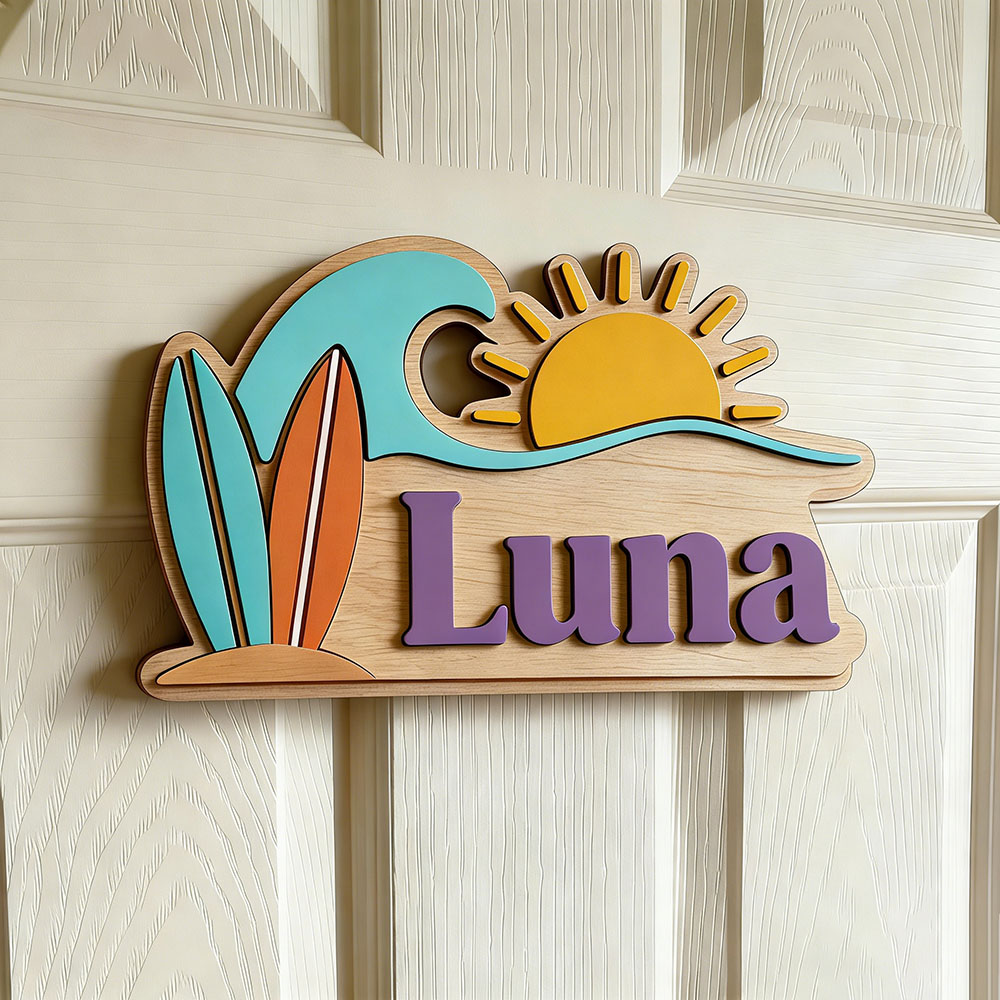 Custom Beach Wave Surfboard Su - Baby Nursery Ocean 리뷰 및 가격