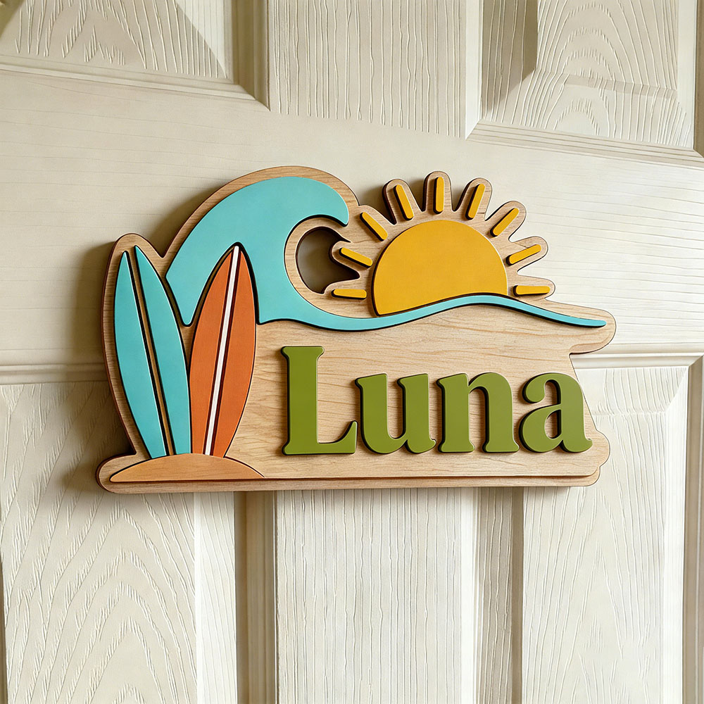 Custom Beach Wave Surfboard Su - Baby Nursery Ocean 리뷰 및 가격