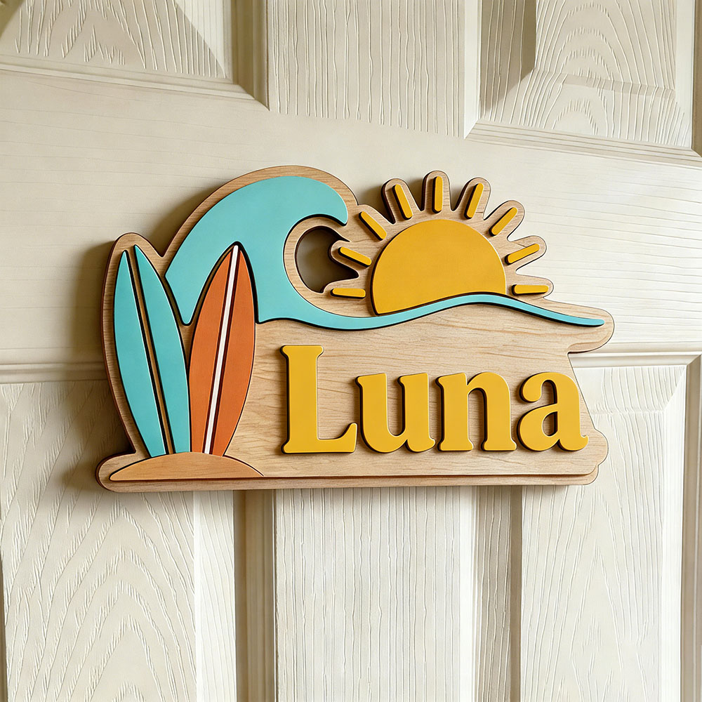 Custom Beach Wave Surfboard Su - Baby Nursery Ocean 리뷰 및 가격