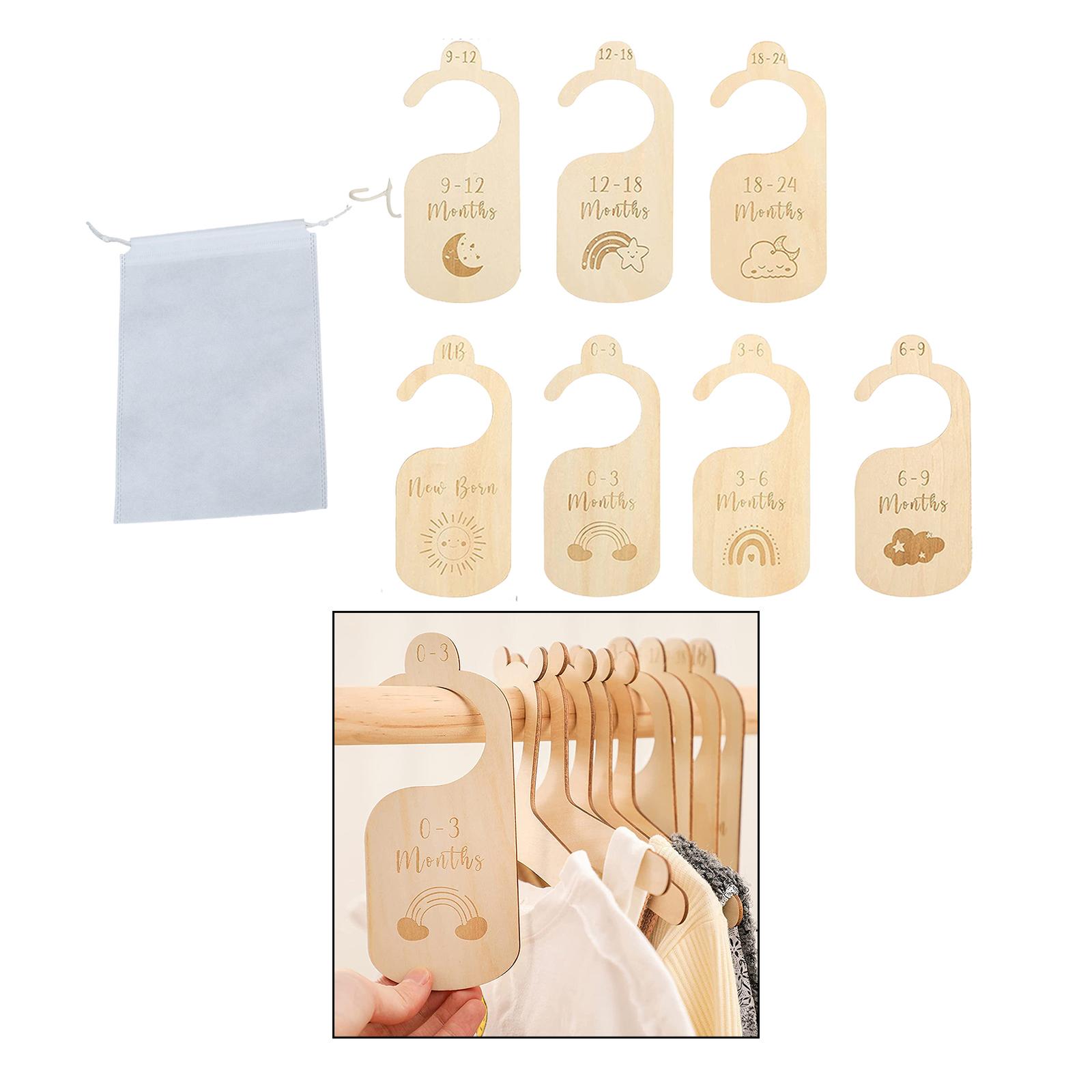 7x Baby Clothes Size Hanger Or - Baby Nursery Age 리뷰 및 가격