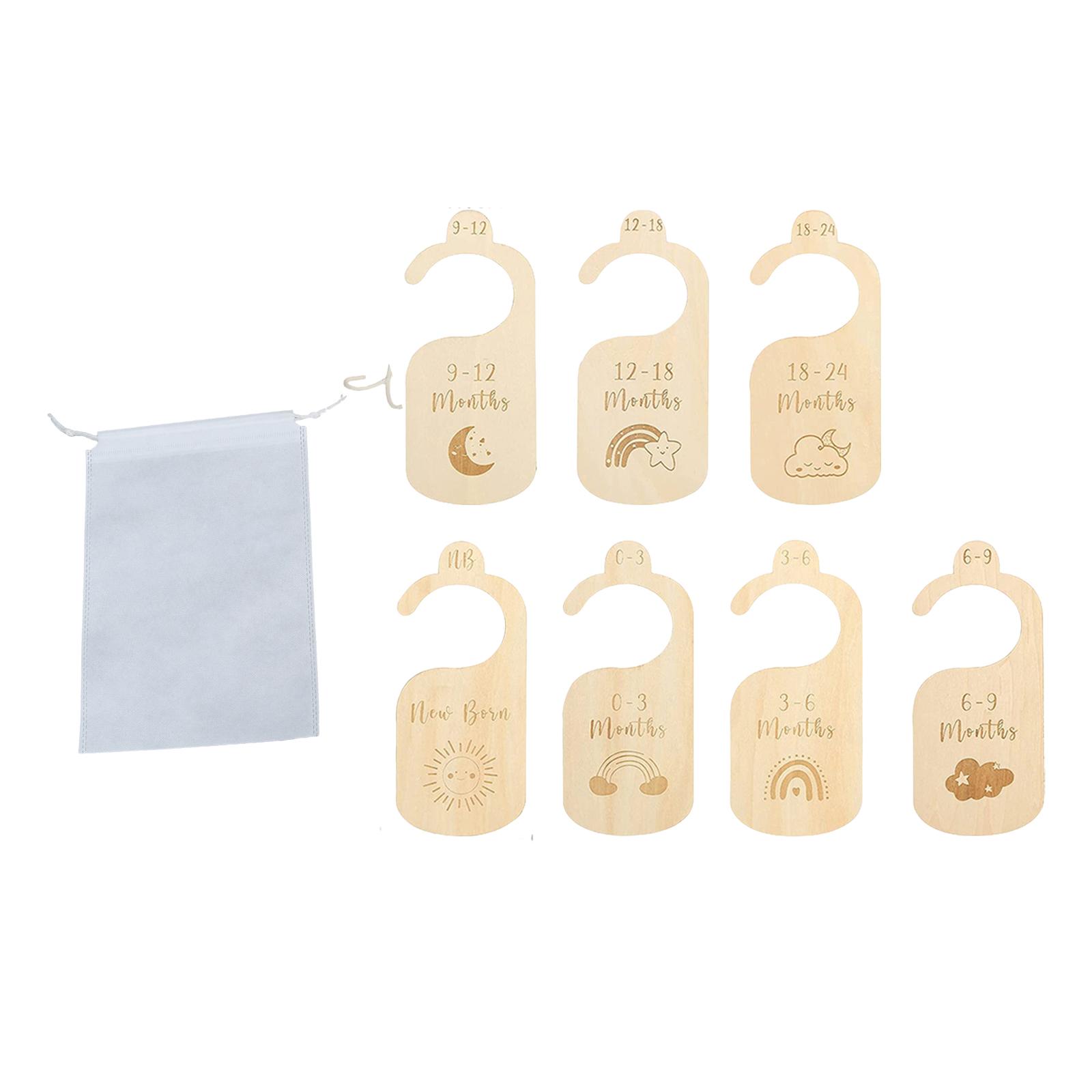 7x Baby Clothes Size Hanger Or - Baby Nursery Age 리뷰 및 가격