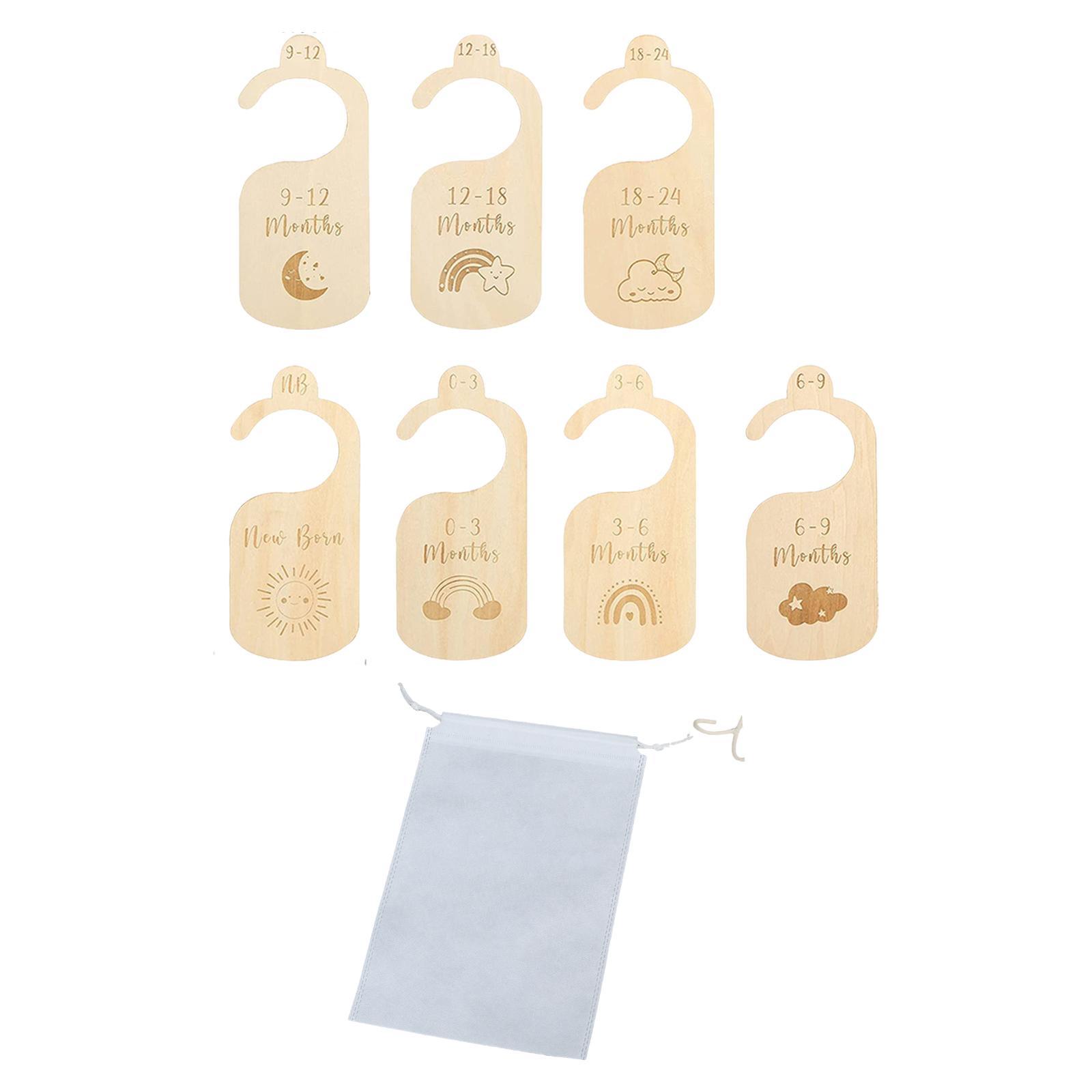 7x Baby Clothes Size Hanger Or - Baby Nursery Age 리뷰 및 가격