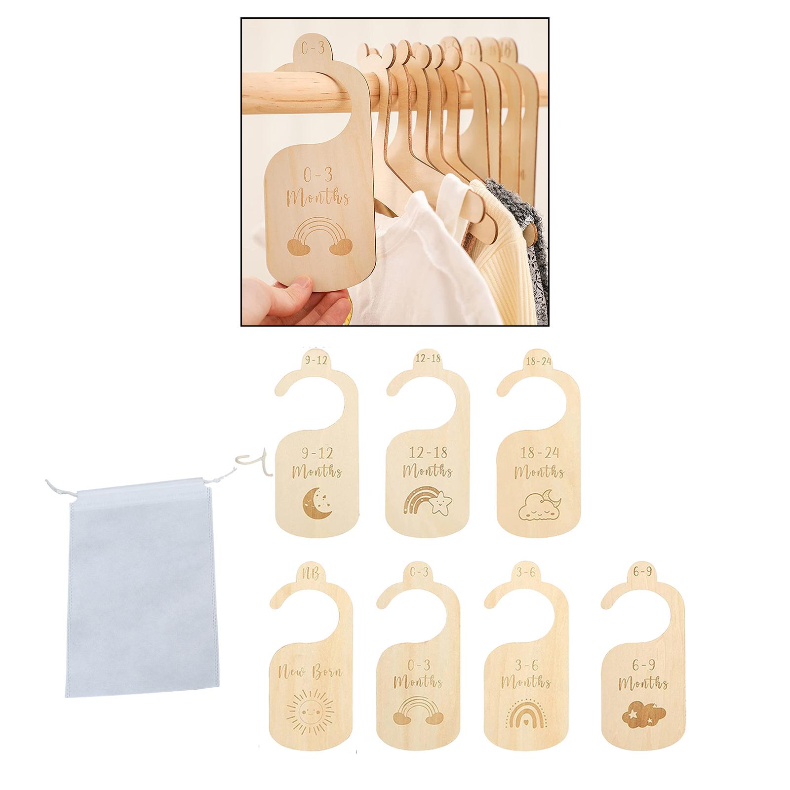 7x Baby Clothes Size Hanger Or - Baby Nursery Age 리뷰 및 가격