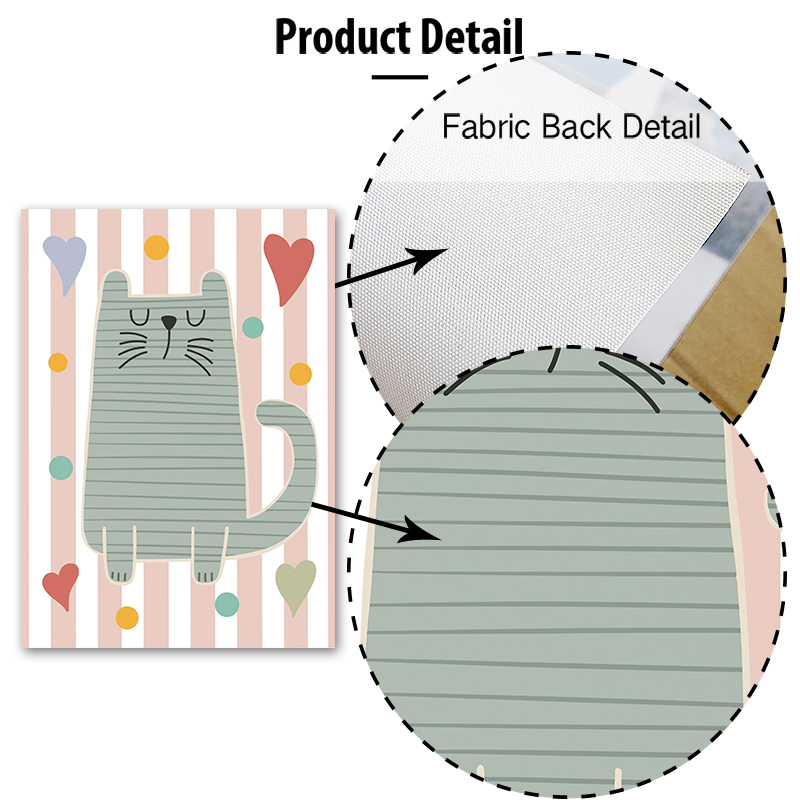 Cartoon Cat Duck Bird Apple Cu - Baby Nursery Name Wall Art 리뷰 및 가격