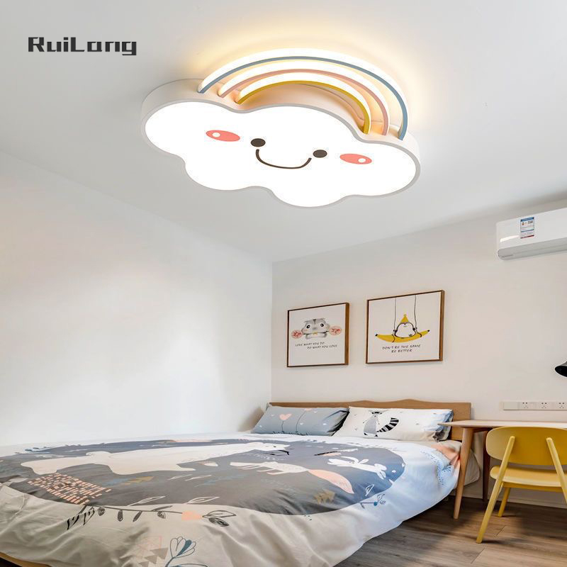 Cartoon Rainbow Cloud Ceiling  - Baby Nursery Chandelier 리뷰 및 가격