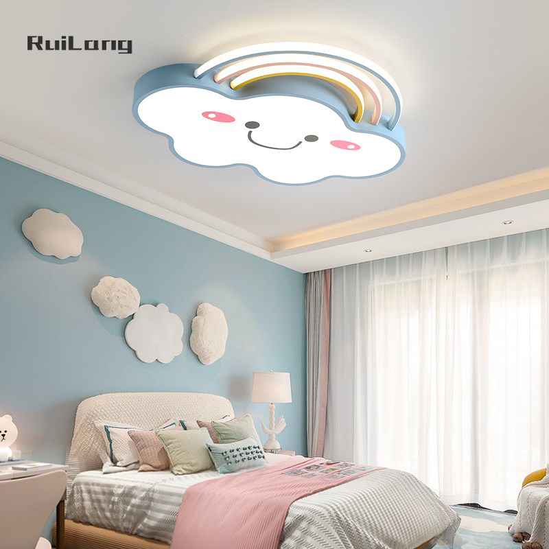 Cartoon Rainbow Cloud Ceiling  - Baby Nursery Chandelier 리뷰 및 가격